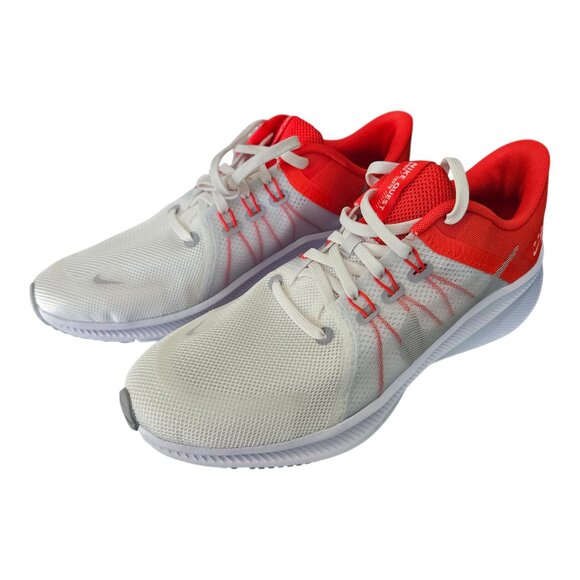 NEW Nike Quest 5 Men\'s Running Shoes - White/Crimson Size 9.5 main image 4